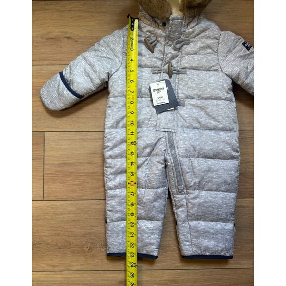 Oshkosh B'gosh Pram Suit With Flip Booties Snowsuit Coat 3-6 Months NWT Winter - Picture 7 of 8